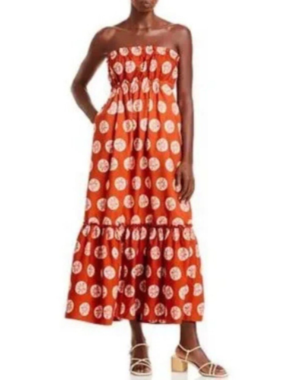 Free People Leanna Strapless Tiered Tube Dress
